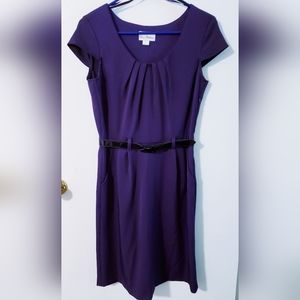 Olivia Matthews Purple Business Dress, Size 8